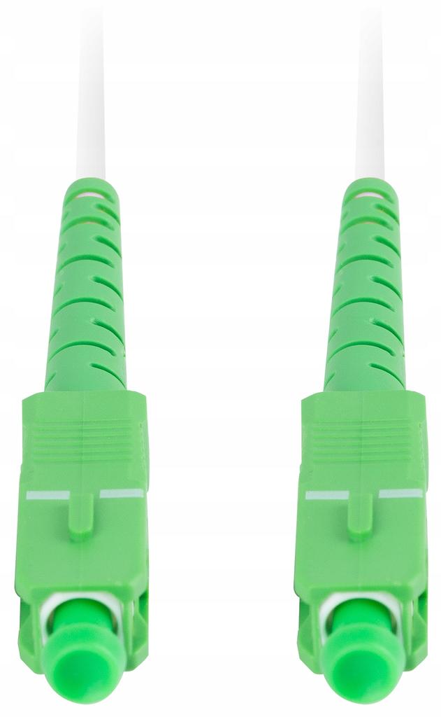 Patchcord światłowodowy Lanberg SM SC/APC-SC/APC SIMPLEX 3.0mm LSZH G657A2 10m biały