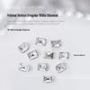 Nail Art Rhinestones Set: Heart, Crooked Heart, White Diamond, Peach Heart, Square, and Transparent Shapes (10 Pieces)