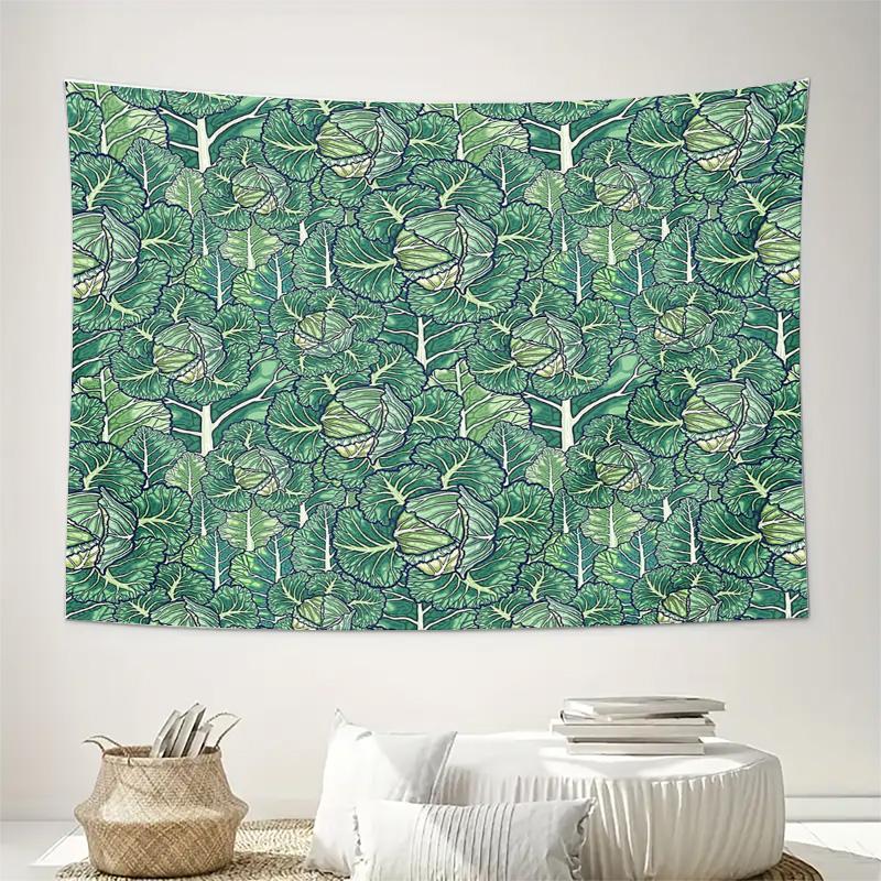 Botanical Tapestry Forest Green Wall Hanging Nature Landscape Home Decor Room Divider Backdrop Picnic Blanket Large Wall Art