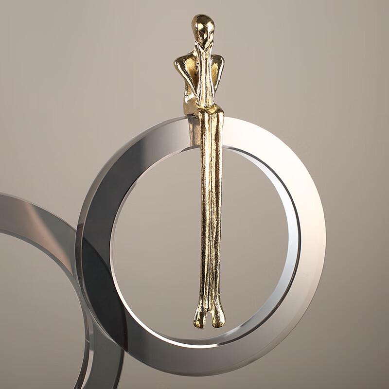 Modern Minimalist Crystal Ring Desktop Ornament