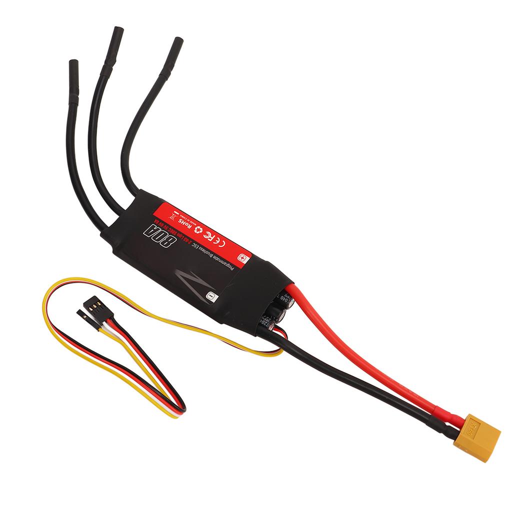 80A Brushless ESC 32 Bit Processor RC Brushless Motor Electric Speed Controller Part for DIY RC