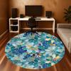 1pc mosaic art Round Chair mat Area Rug - Non-Slip, Floor Mat for Office, Bedroom, and Indoor Decor c1118146