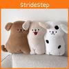 Oreiller Peluche Chien Mignon Avec Fausse Fourrure Courte Pour Décoration de Canapé Et Confort du Salon