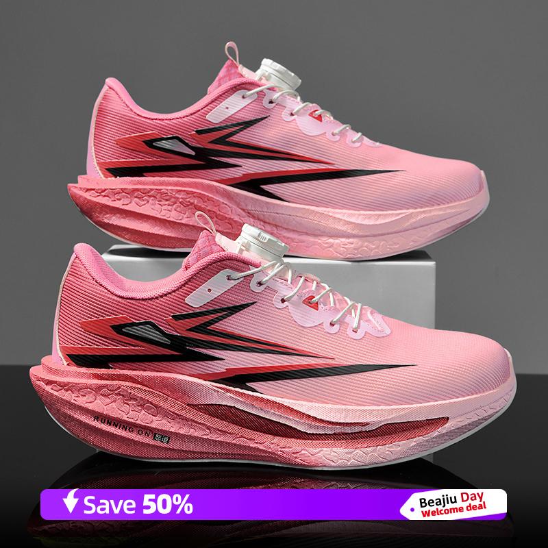 

Мужские спортивные кроссовки для бега, повседневные, марафонские, дышащие, легкие, женские, удобные, спортивные, нескользящие, для ходьбы на открытом воздухе 33 розовый