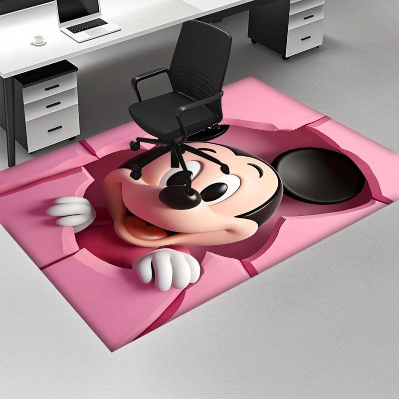 1pc, Mickey Mouse Pink Rug - Home Decor, Office Carpet, Chair Pad, Outdoor Mat, Gift IdeaP193