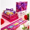 43x300cm Geschenkpapierrolle Bunte Punkte Diagonale Linien Geburtstag Valentinstag Geschenkverpackungspapier DIY Dekorpapier