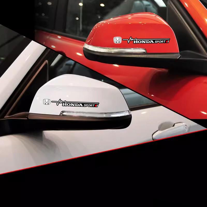 RDF4  2Pcs Car Sticker Windshield Wiper Decals Decoration Accessories For Honda Civic Fit Jazz Accord Pilot CRV Odyssey Passport City