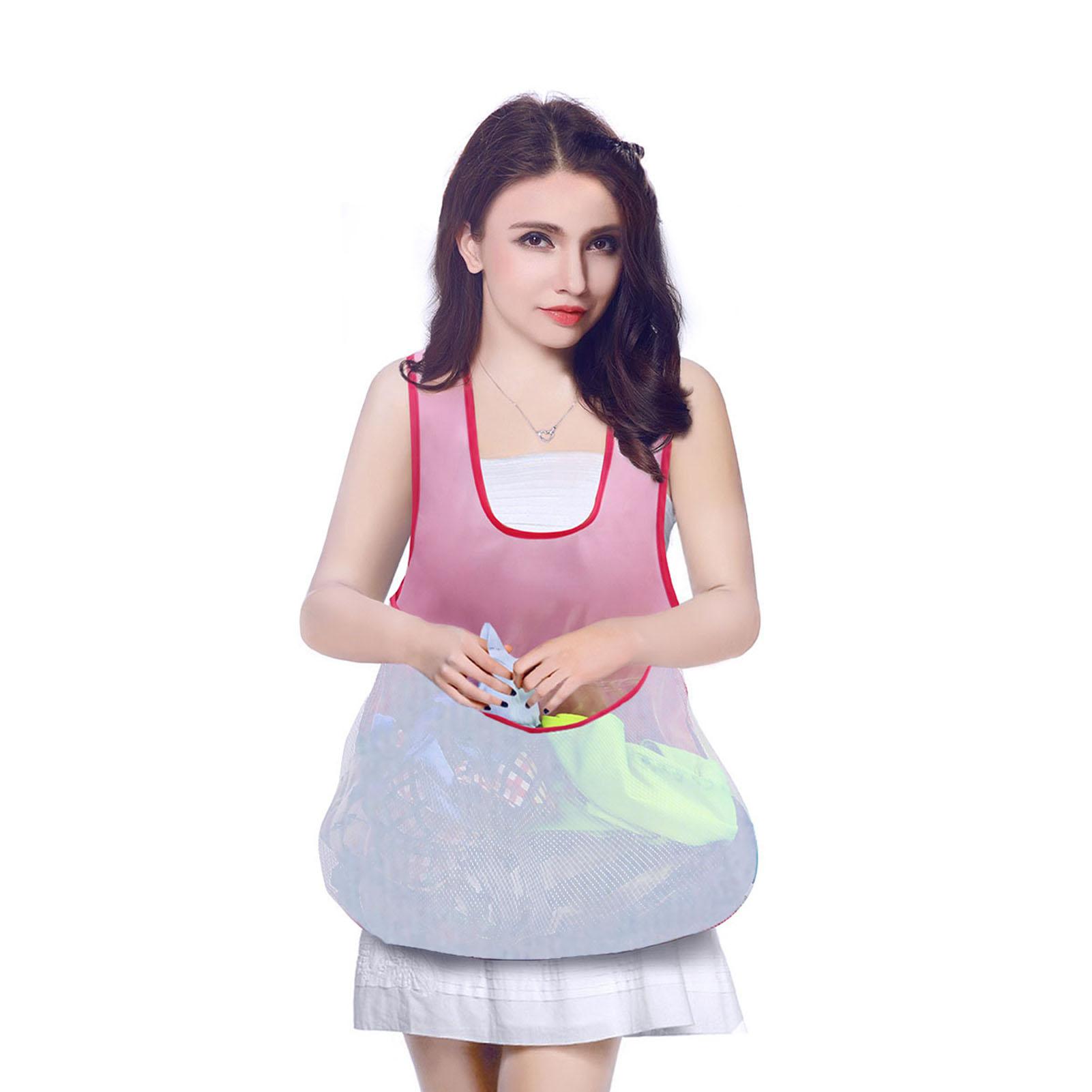 Laundry Apron With Large Pocket Outdoor Home Washable Drying Clothes Bib Laundry Supplies