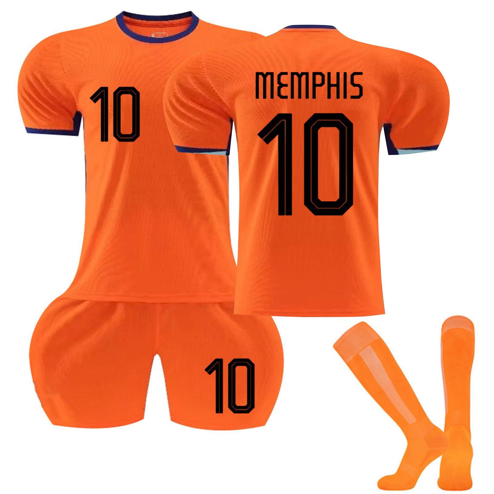 

2425Нидерланды, домашние футбольные майки, комплект с шортами и носками, новый сезон, шорты и носки, комплект размеров для взрослых и детей 28