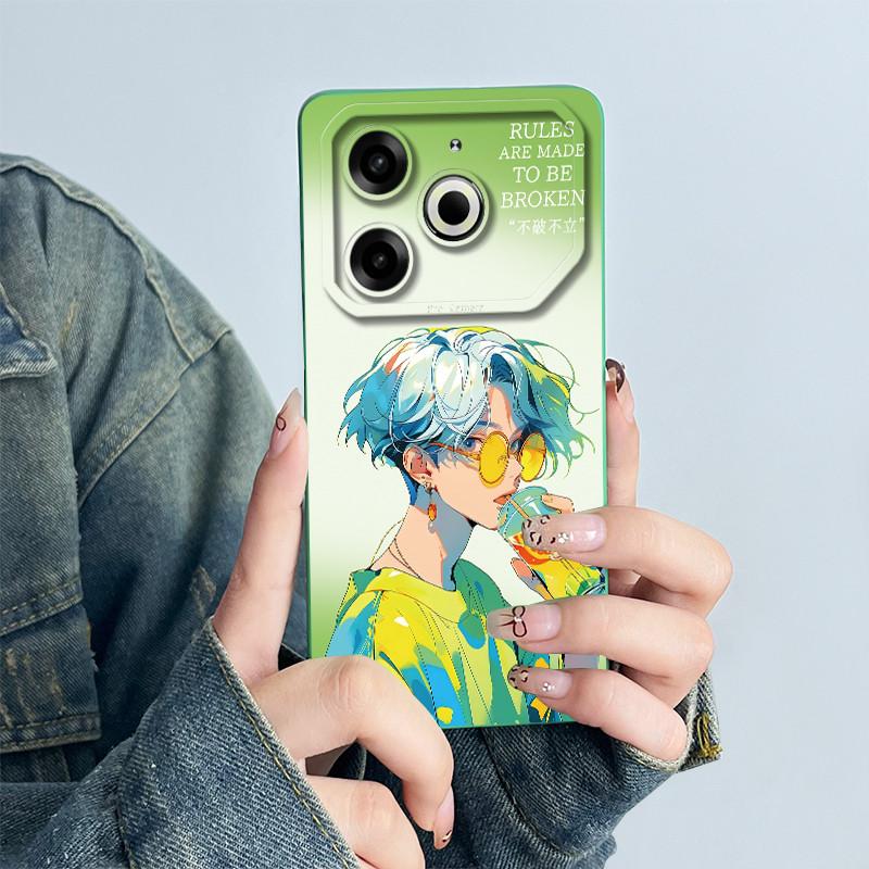 For Tecno Pova 6 Neo Phone Case Pova 6Neo Back Cover Silicone Cute Panda Flower Boys Girls Cartoon Shell Protective Coque Funda
