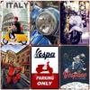 Retro plechová cedule pro domácí dekoraci, Vintage kovový plakát Vespa, Bar, Klub, Motocyklová garáž Nástěnná dekorace, Značka