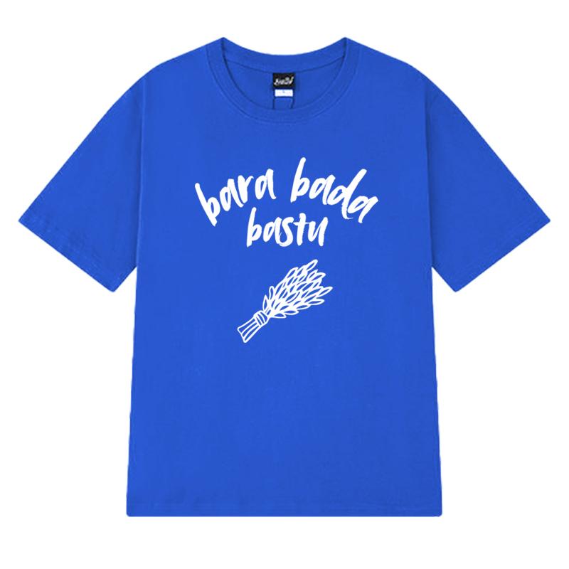 New in Eurovision Song Contest 2025 KAJ Bara bada bastu T shirt Unisex Women Oversized short sleeve Tshirts Unisex 100 Cotton Top