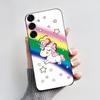 For Samsung Galaxy A26 A36 A56 5G Casing New Design 2024 Heart Printed Black Matte Soft Silicone Protective Cover Case
