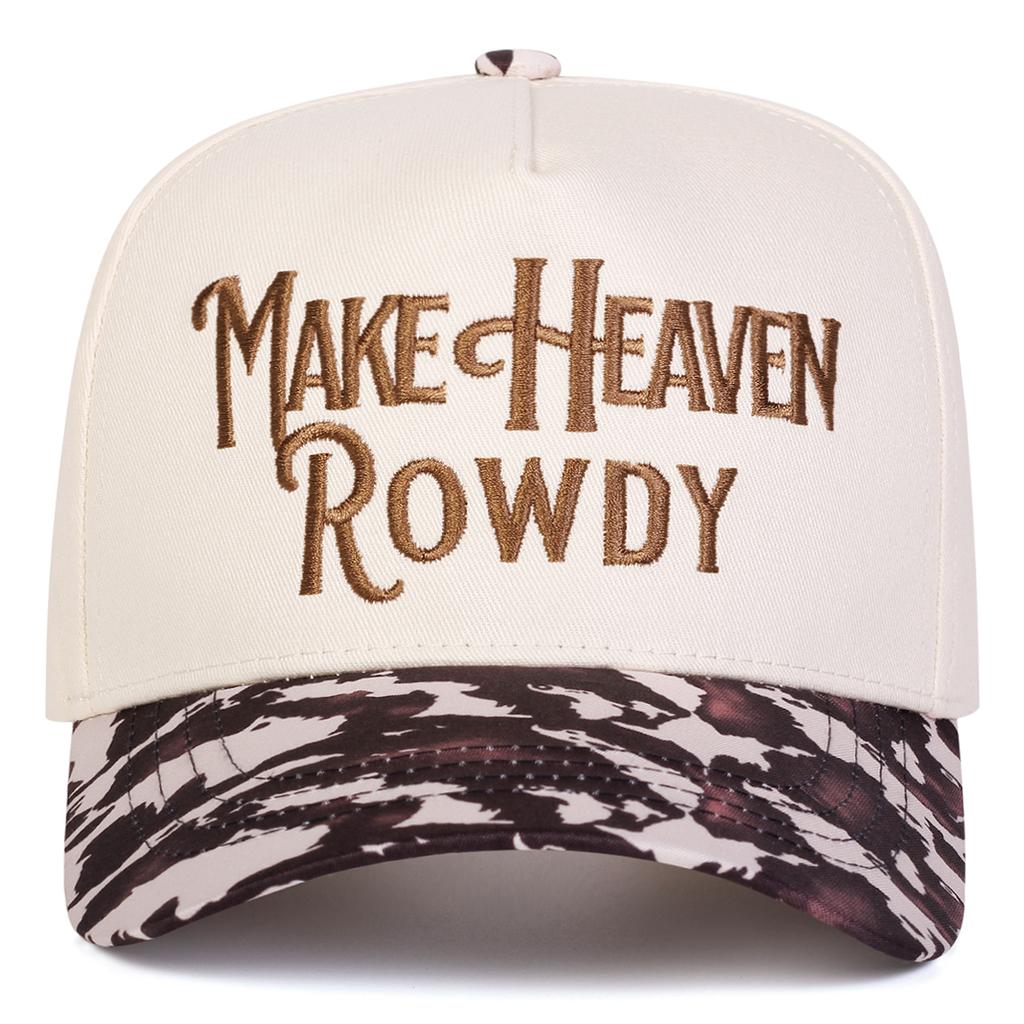 Unisex MAKE HEAVEN ROWDY Letter Embroidery Baseball Caps Spring Autumn Outdoor Adjustable Casual Hats Sunscreen Hat Sports Cap