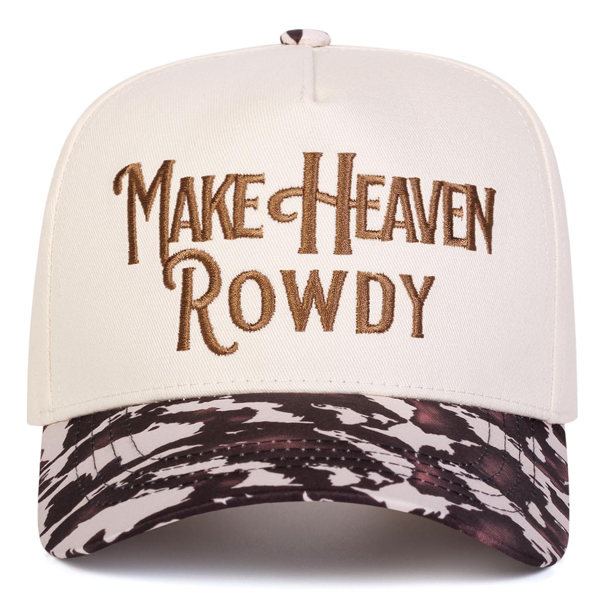 

Unisex MAKE HEAVEN ROWDY Letter Embroidery Baseball Caps Spring Autumn Outdoor Adjustable Casual Hats Sunscreen Hat Sports Cap коричневый