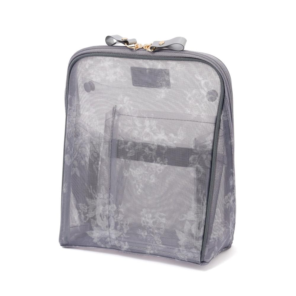 Franc Franc Japan Classic Flower Mesh Tool Stand Pouch Dark Grey