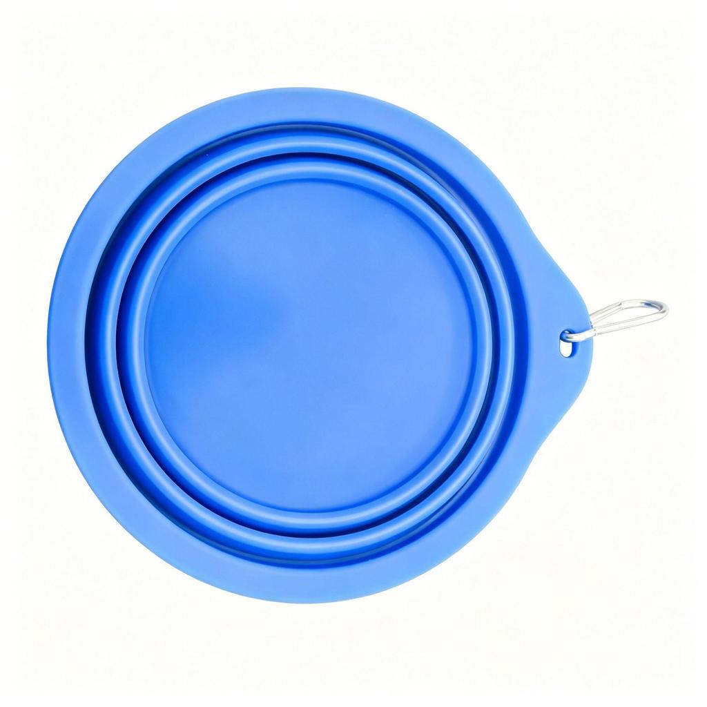 Portable Foldable Silicone Pet Bowl for Dogs & Cats - Outdoor Food & Water Bowl
