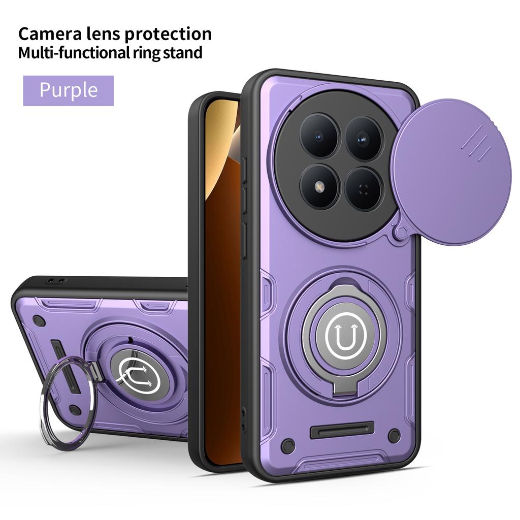 Etui do Redmi Note 15 Pro 5G Pokrowiec do Redmi Note15 Pro 5G Magnetyczne Pancerne Etui z Uchwytem Pierścieniowym Odporne na Wstrząsy Pokrowiec do Ładowania Bezprzewodowego