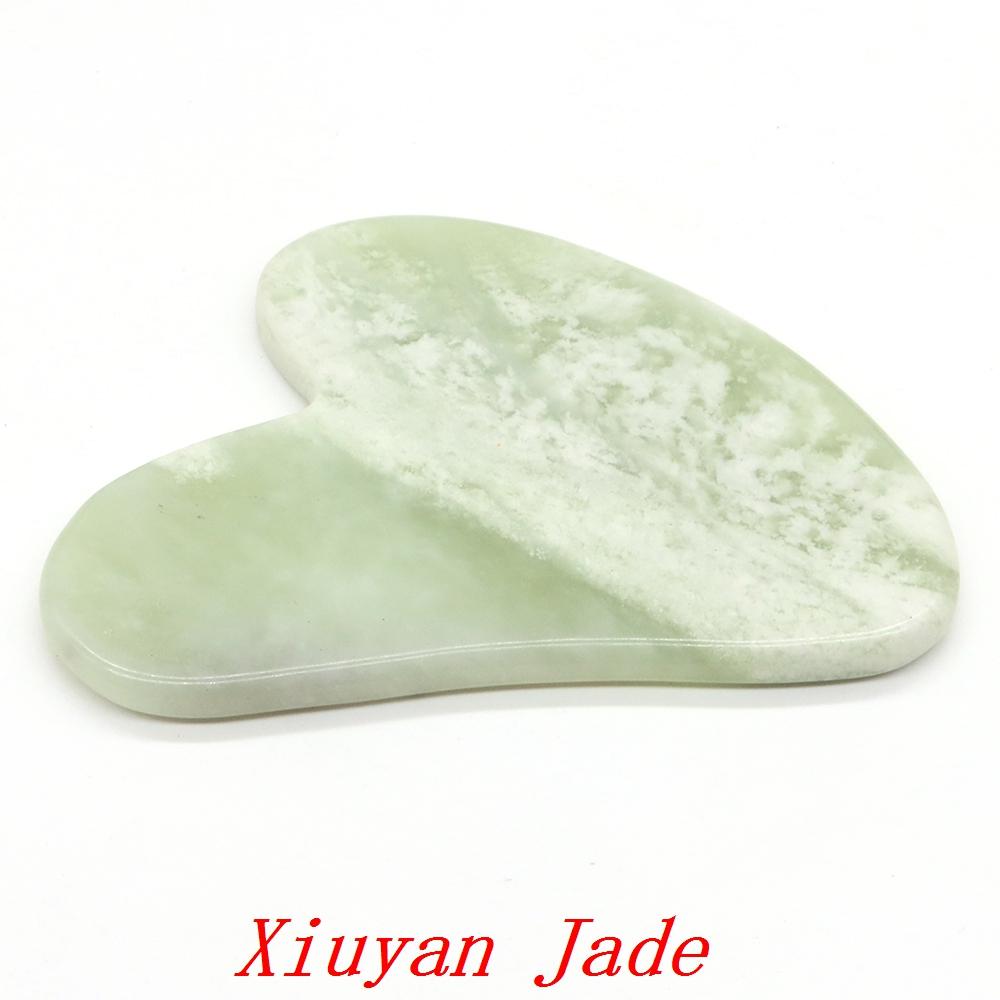 Natural Stone Crystal Gouache Scraper Rose Quartz Gua Sha Tool Neck Massager For Face Lifting Wrinkle Remover Beauty Health Gift