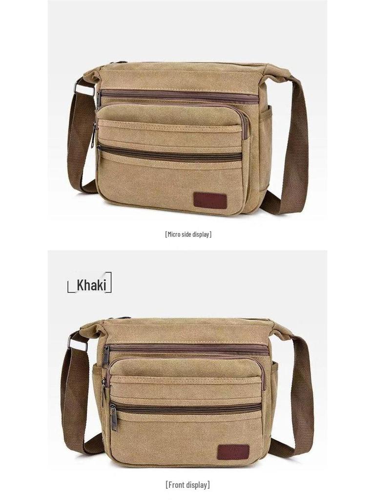 Durable Canvas Multifunctional Electrician Tool Bag - Large Single Shoulder Repair Bag