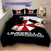 Umbrella Corporation Logo Print 3Pcs Bedding Setduvet Cover With 2 Bedropillowcase Home Birthday Gift
