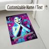 Personalized Crystal Velvet Carpet,Ariana Grande Custom Printed Name, Plush Area Rug For Home Indoor Decor