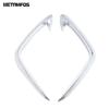 Car Accessories For Hyundai Tucson NX4 - 2024 Exterior Chrome Front Fog Light Lamp Eyelid Eyebrow Foglight Molding Trim