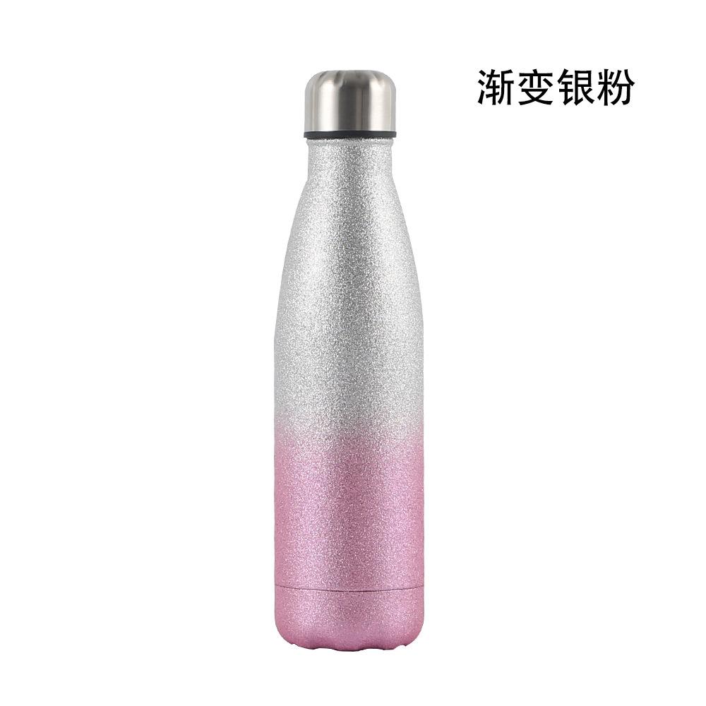 Steel Sports Bottle Glitter Paint Coke Bottle Thermos Flask Drinking Cup Supports One Piece Printing Durable Durable Useful