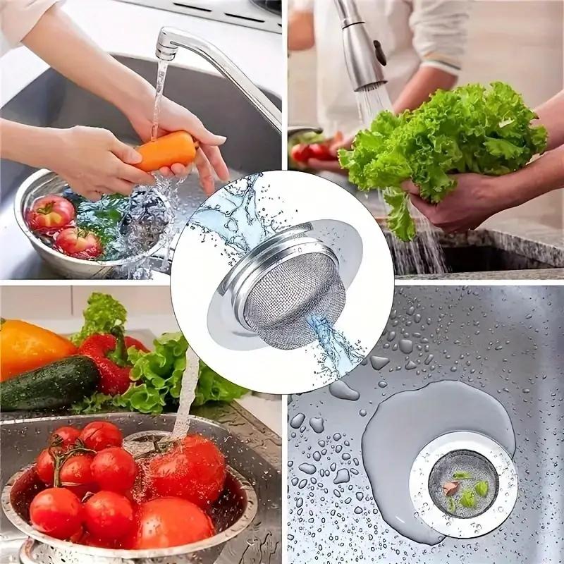 1 STÜCKE Küchenspüle Filter Edelstahlgewebe Spüle Sieb Filter Bad Spüle Sieb Abflussloch Filter Falle Abfallsieb