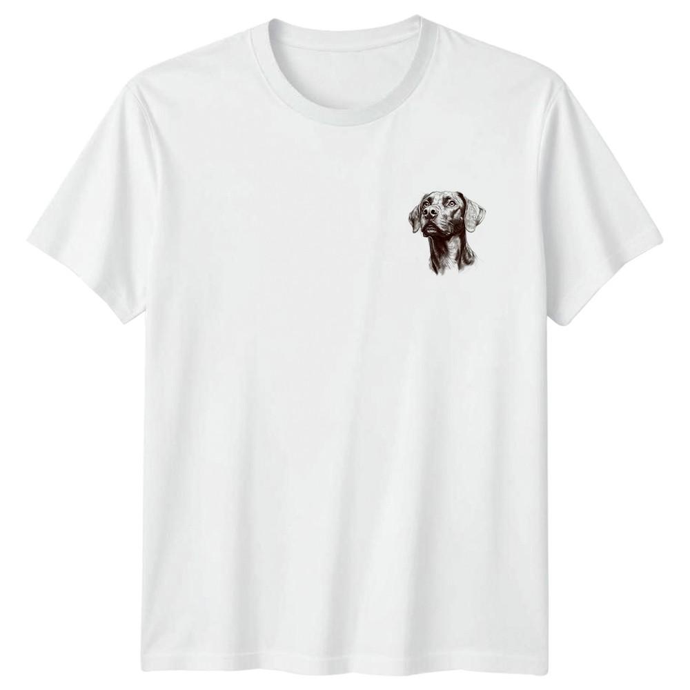 Dog Head Etching Animals Dogs Unisexs TShirt Unisexs Tee Graphic Unisex Top S