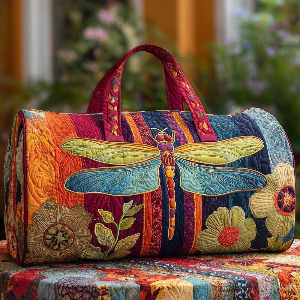 3D Independent Station Bus Series Women's Travel Yoga Handbag with Fashion Print