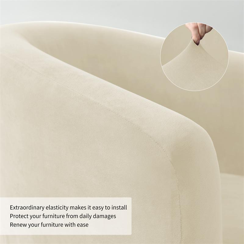 Elastic Club Sofa Chair Cover High Stretch Velvet Armchair Slipcovers with Seat Covers Spandex Single Bar Couch Slipcover