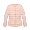 New Autumn and Winter Round Neck Light Women's Cotton-padded Jacket with Korean Version of Large Size Collarless Short Cotton-padded Jacket Coat.