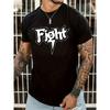 European Size Men's Fashion Casual Printed Short Sleeve