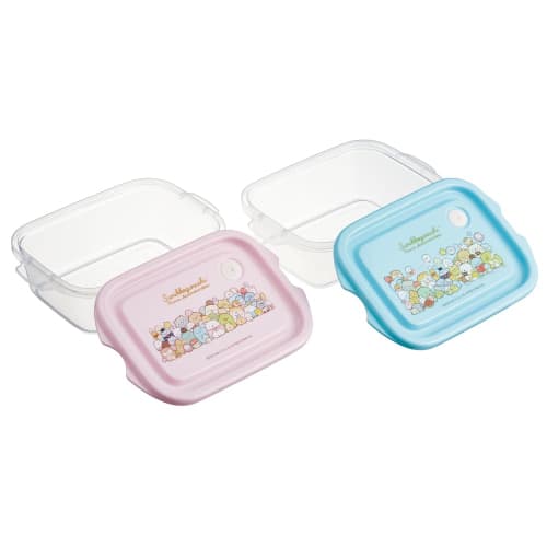 Skater Antibacterial Storage Containers, 500ml, Sumikkogurashi Atsumarundesu, Side Dish Containers, Made in Japan, FCN2WAG-A