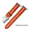 Leather Watchbands for Apple Watch Series 7 45mm 41mm Watch Band for Iwatch 6 5 4 SE 44mm 40mm 42mm 38mm Strap Butterfly Buckle