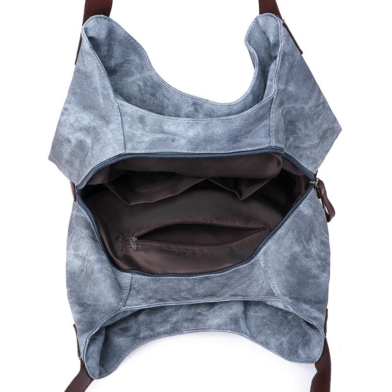 Mammaveske Stor Kapasitet Tote Bag Dame Skulderveske Ensfarget Crossbody-veske