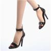 TOYBARJAPAN 1/6 Figure Accessories Large Size Footwear Sexy Beautiful Woman Shoes Black 6AGS4