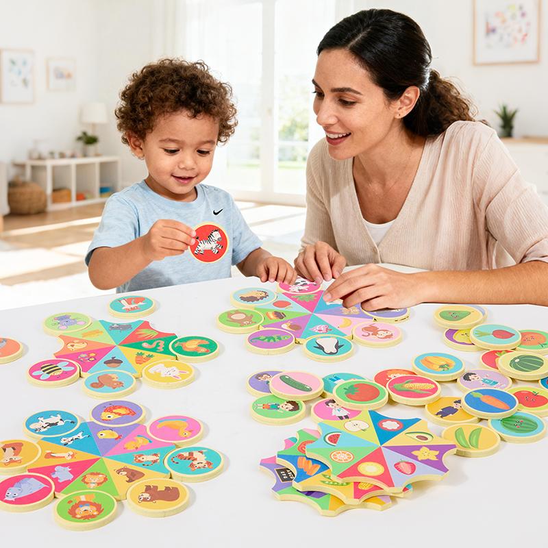 Relationship Matching Loop Puzzle Game - Suitable For Children's Logical Thinking Classification And Visual Association Skills