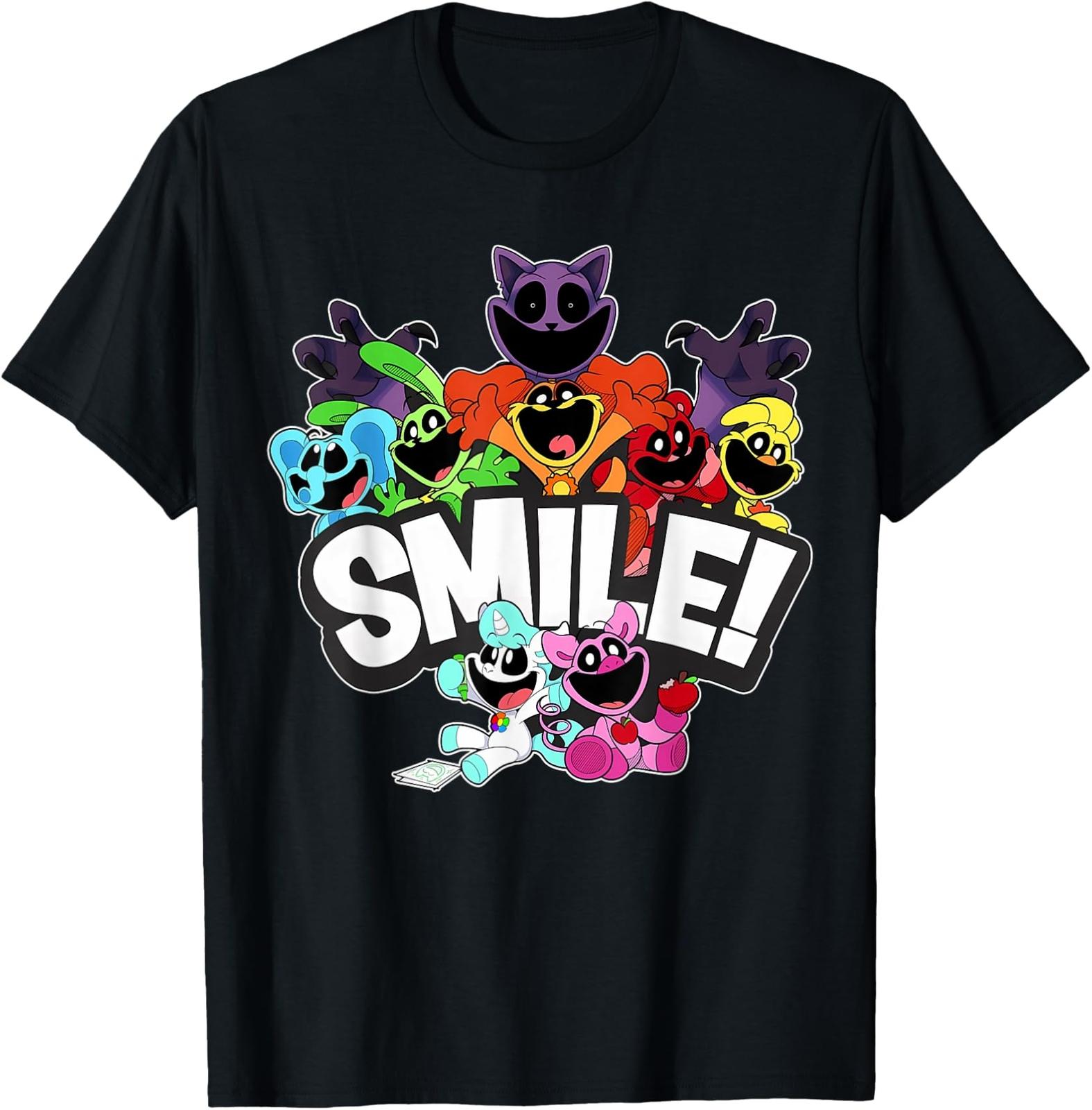 Smiling Animals Plush Critters Costume Funny Animals Cat T-Shirt XXXL