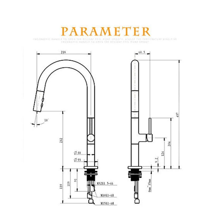 Arrived Pull Out Kitchen Faucet Rose Gold and White Sink Mixer Tap 360 Degree Rotation Kitchen Mixer Taps Kitchen Tap