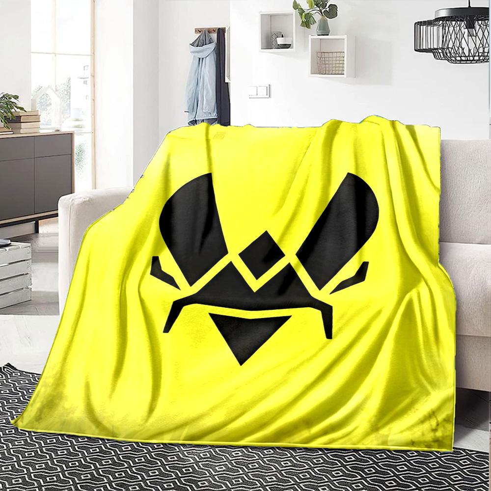 1pc Blanket - logo Team Vitality Print Design,Lightweight Blanket for Sofa,Bed- Soft &Warm,Gift for All Seasons