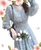 Collecala Long Sleeved Cheongsam Perfect for Fall Perfect for High School and College or Young Size Women's Dress, 2022, Students, Women. Pink, Small.
