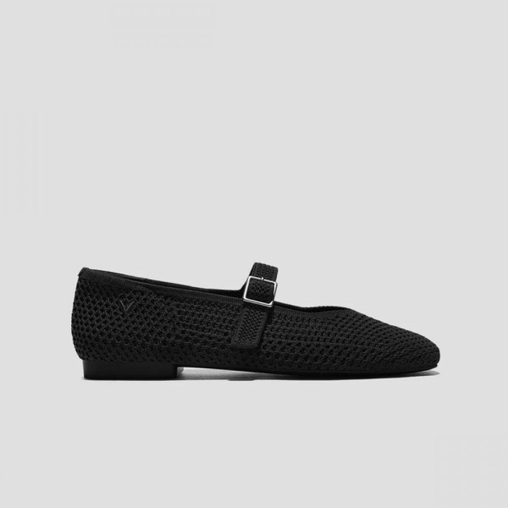 Vivaia Black Mesh Margot Mary Jane