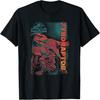 Jurassic World T-Shirt_ Pyroraptor Poster, Unisex-Erwachsene, Schwarz, Klein, Kurzarm, Klassischer Schnitt, Rundhalsausschnitt