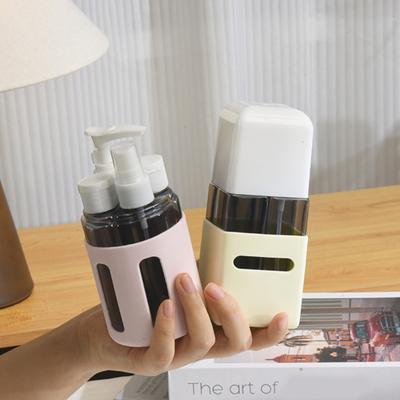 4Pcs/Set 60ML Travel Refillable Bottle Portable Leak Proof Reusable Lotion Shampoo Cosmetic