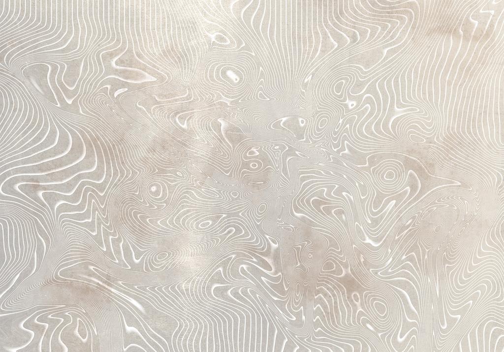 Wallpaper - Flowing Shapes - Abstract Beige-White Background In Pattern Compositions