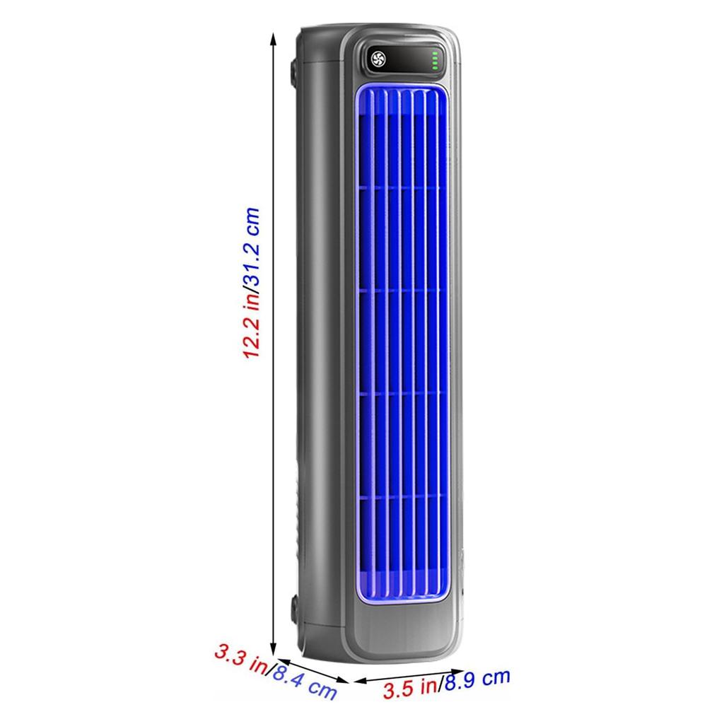 Portable Desk Table Fans with Powerful Airflow 3 Speeds USB Rechargeable Standing Fan Cooling Fan for Bedroom Office Indoor Use