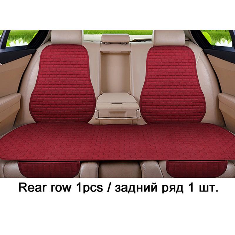 Car Flax Seat Cushion Protector Pad Car Seat Cover Front/Rear Seat Cover Automobile Cushion Pad Mat Backrest Auto Accessori