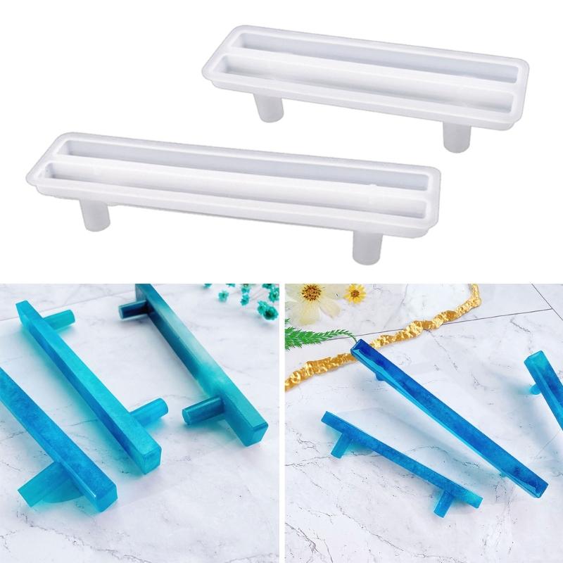 Silicone Mold for Fruit Bowl Handle Fruit Serving Tray Handles Resin Mold Rectangle Resin Mold for Making Jewelry Plate